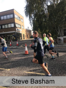 Steve Basham running the half marathon